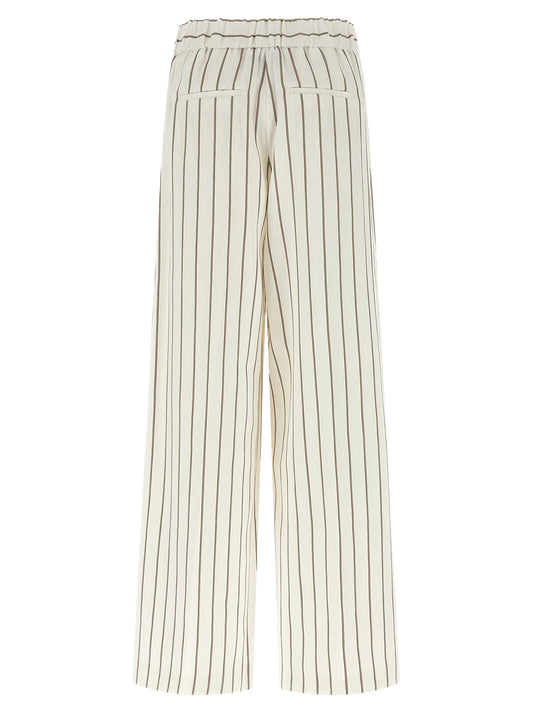White Linen Casual Pants