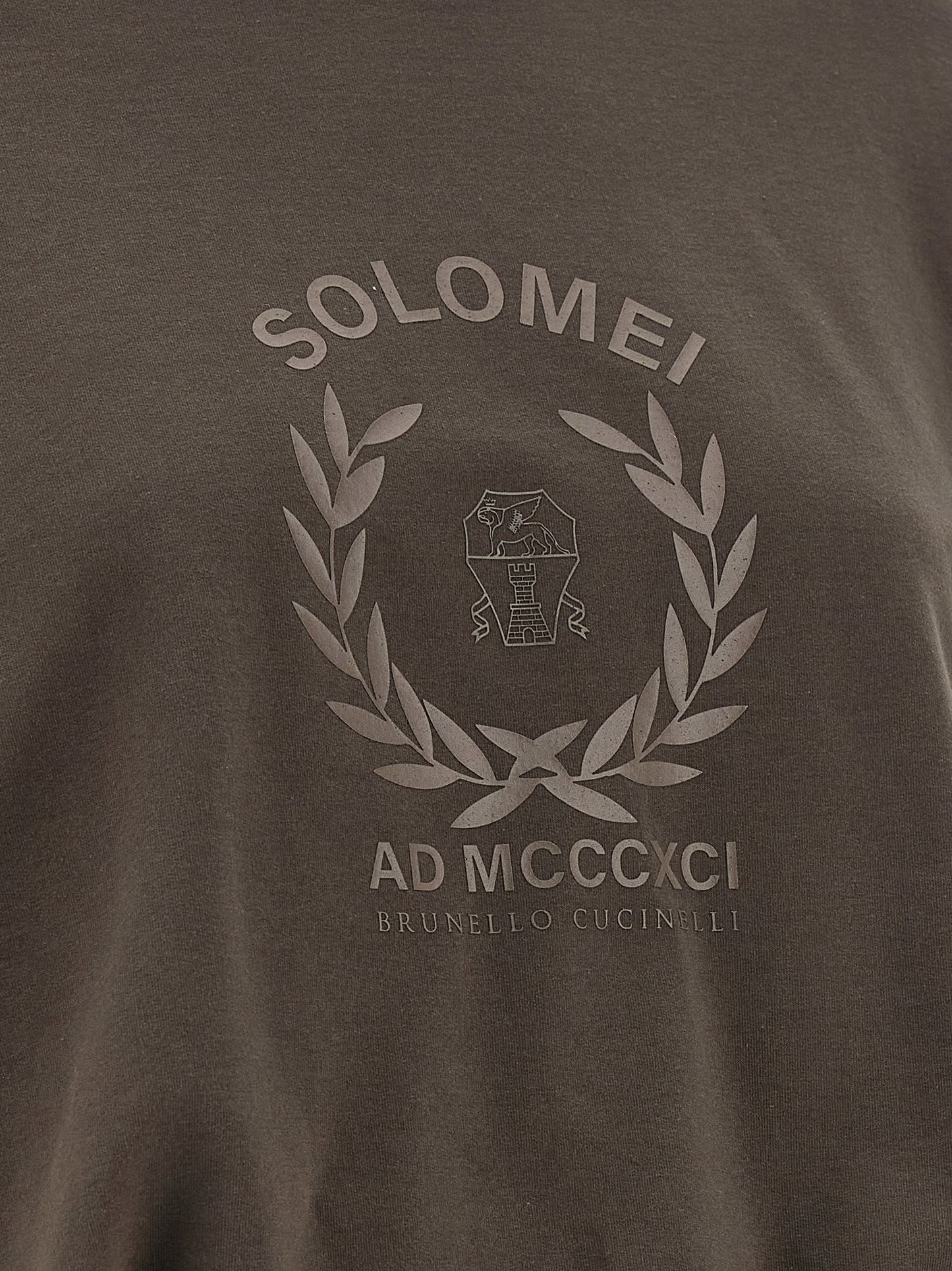 Brown Cotton Sweatshirt