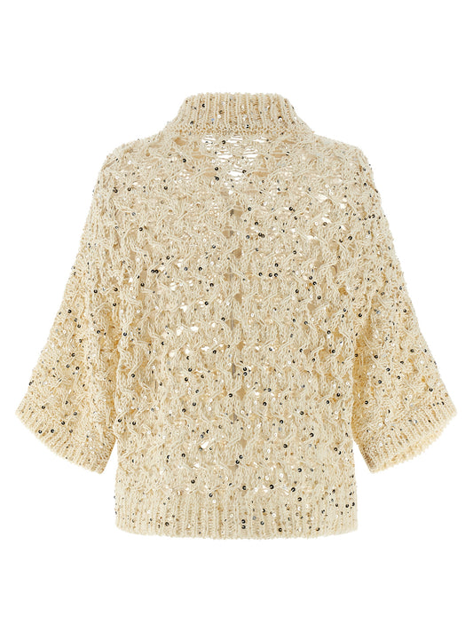 Beige Cotton Cardigan