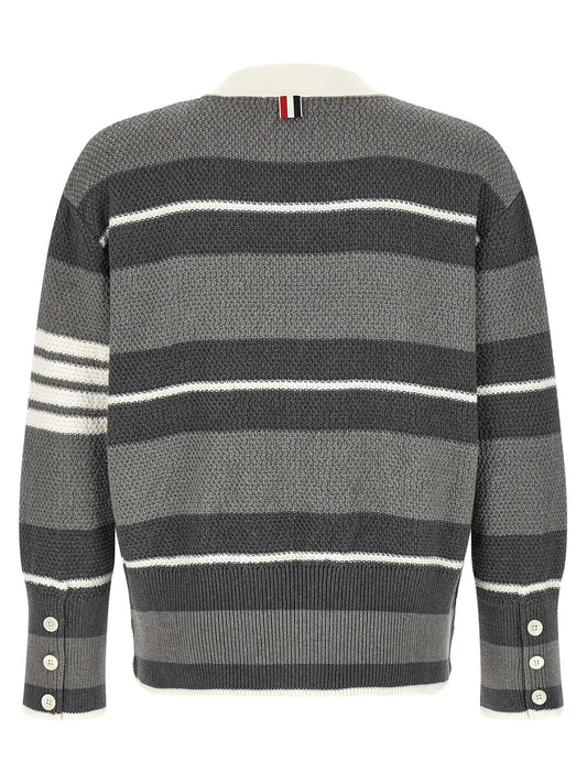Gray Cotton Cardigan
