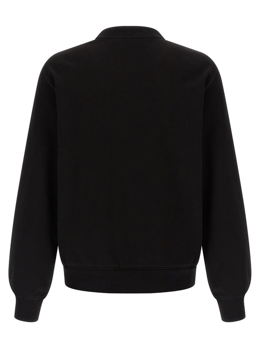 Black Cotton Sweatshirt