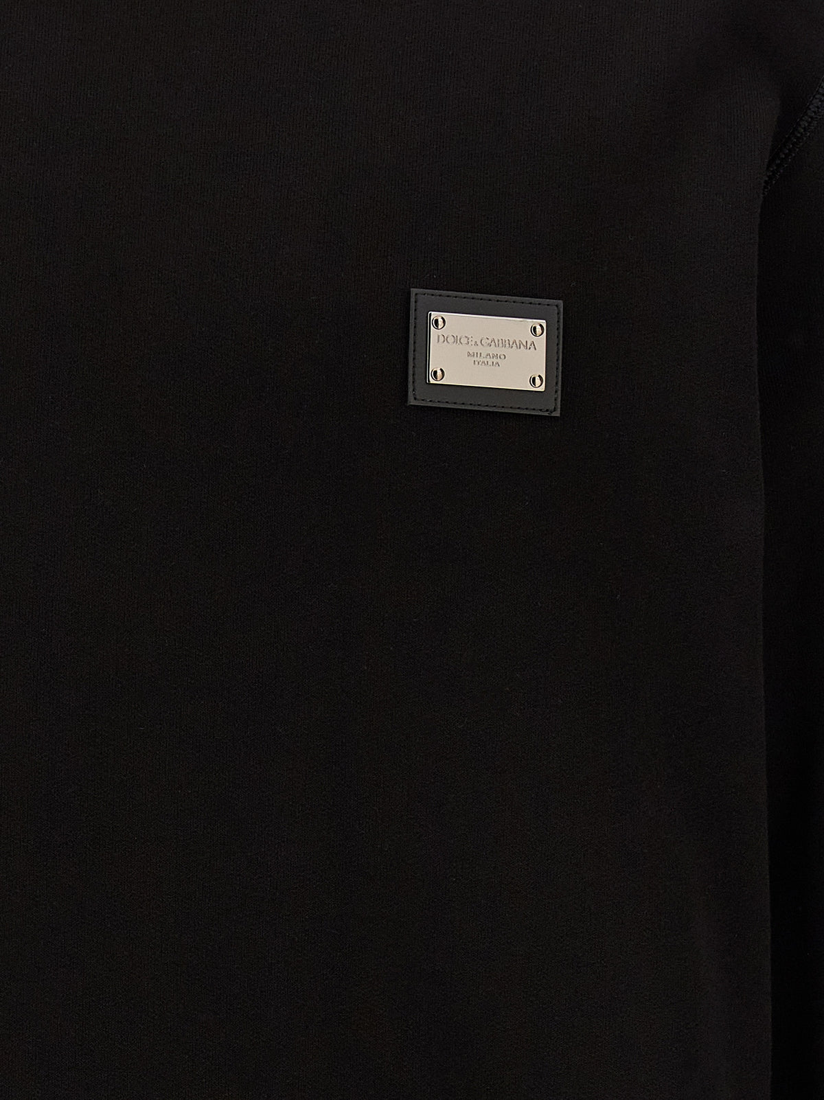 Black Cotton Sweatshirt