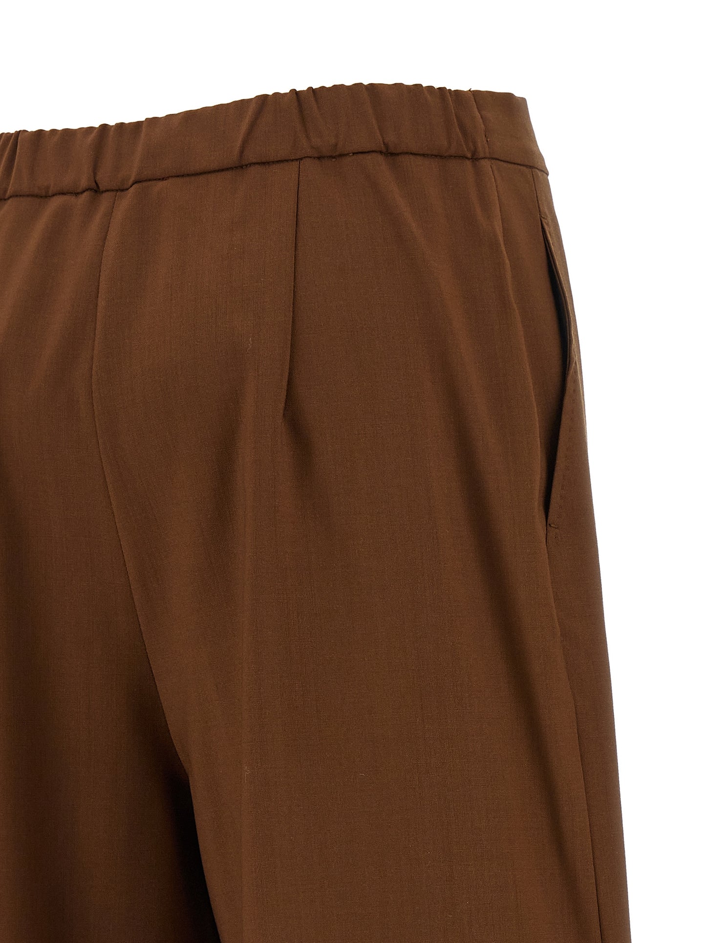 Brown Virgin Wool Pants