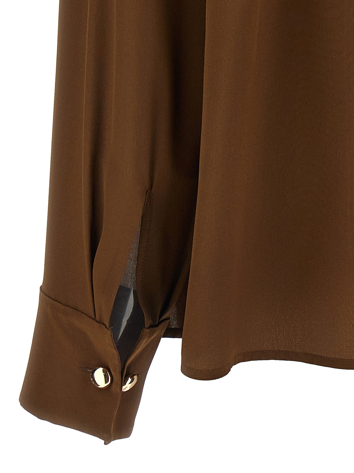 Brown Silk Blouse