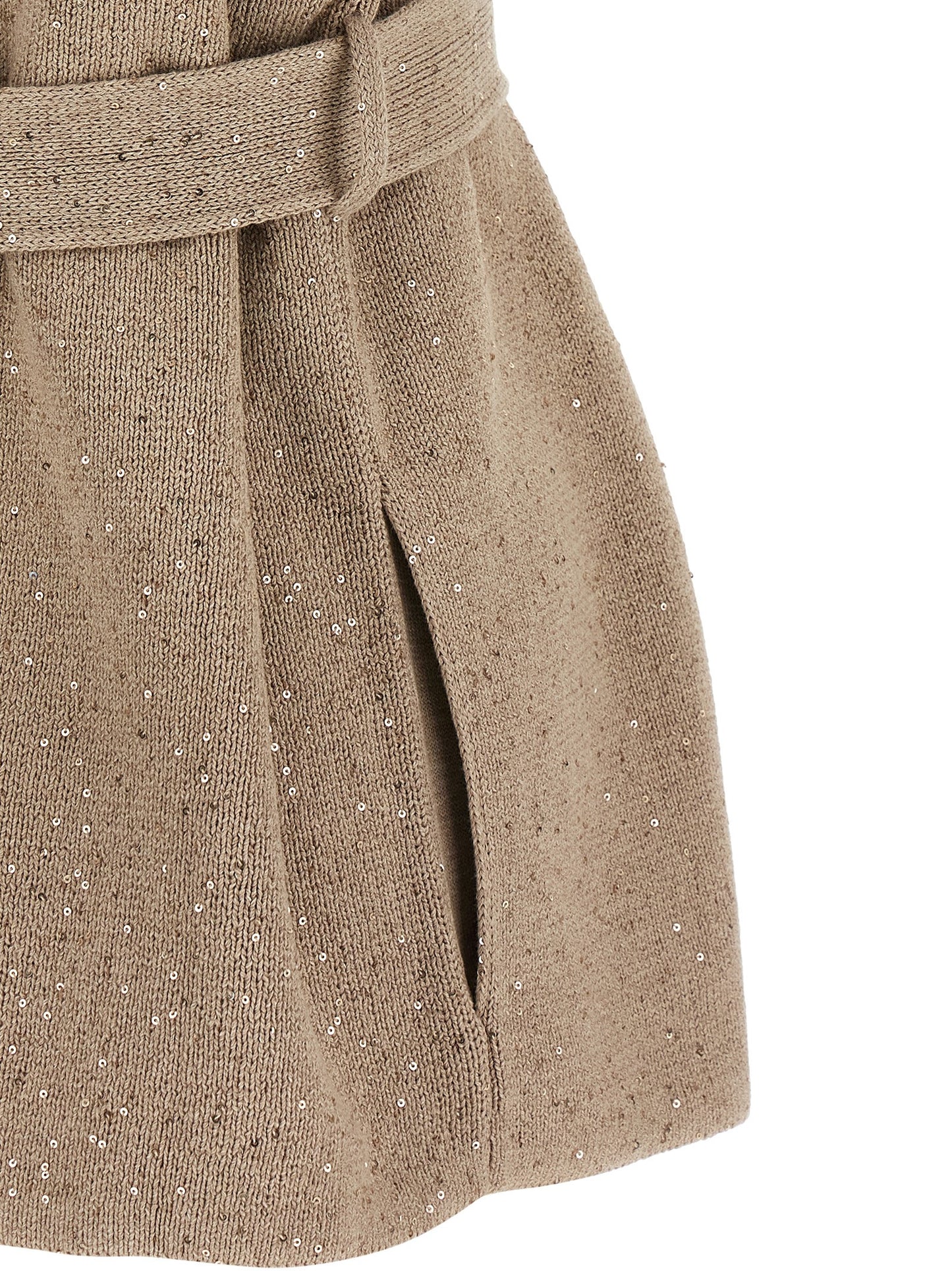 Beige Cotton Cardigan