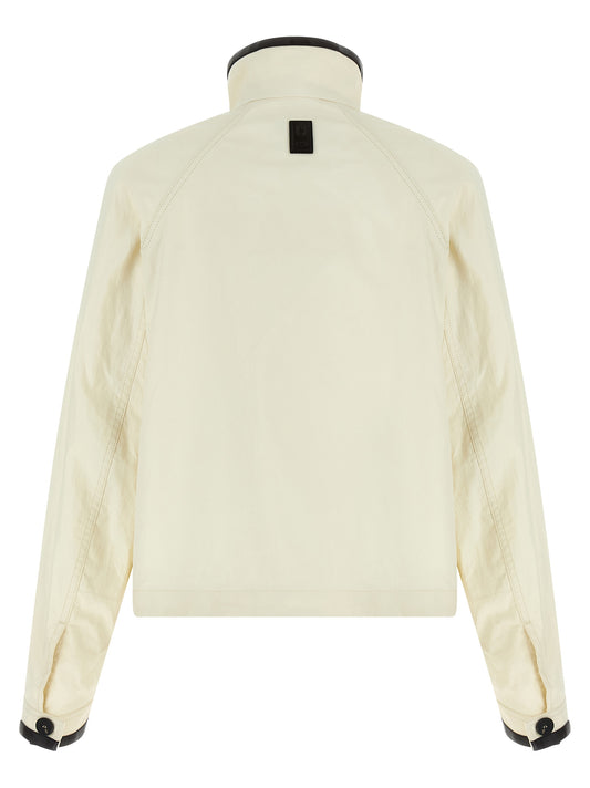 White Linen Full-Length Jacket