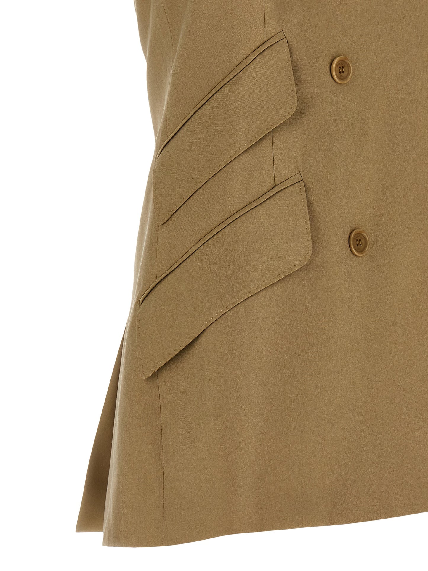 Beige Virgin Wool Blazer