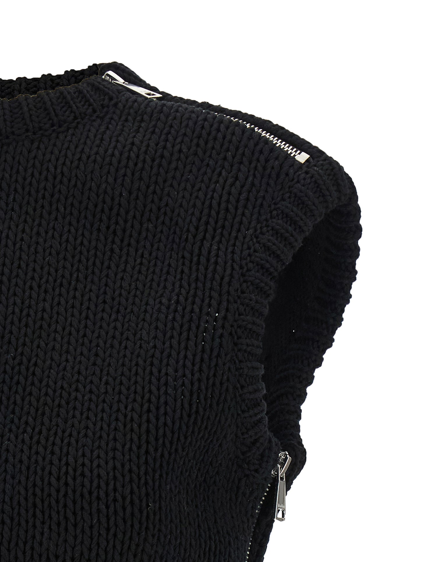 Black Cotton Cardigan