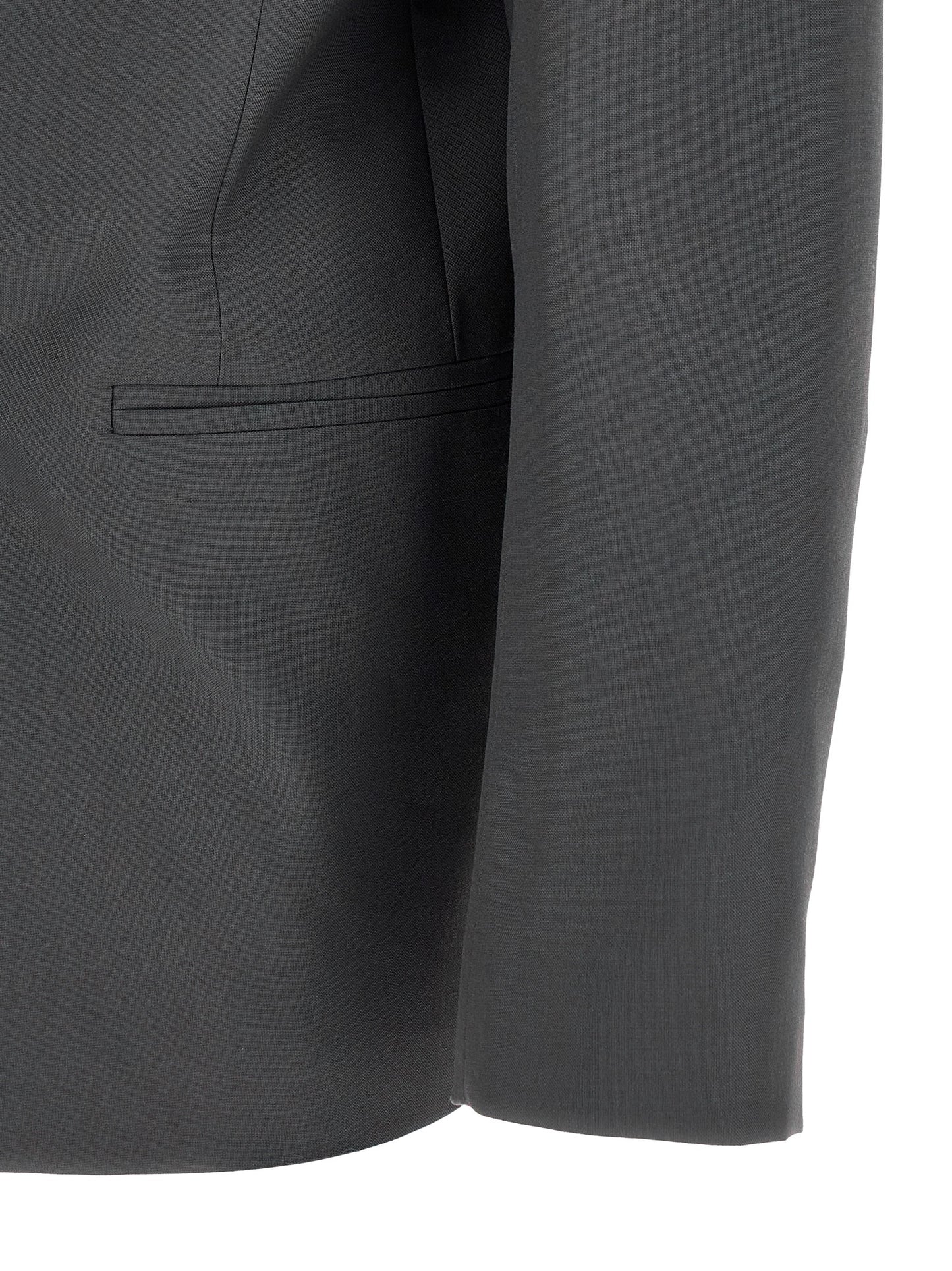 Gray Polyester Blazer
