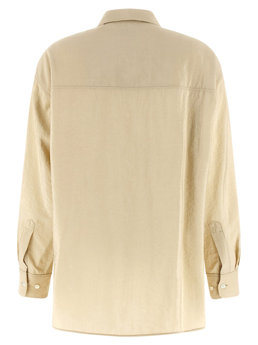 Beige Silk Blouse