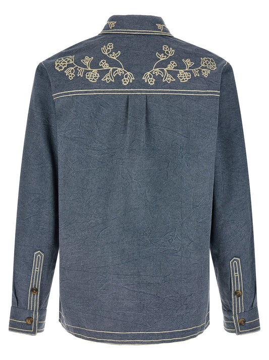 Blue Cotton Blouse