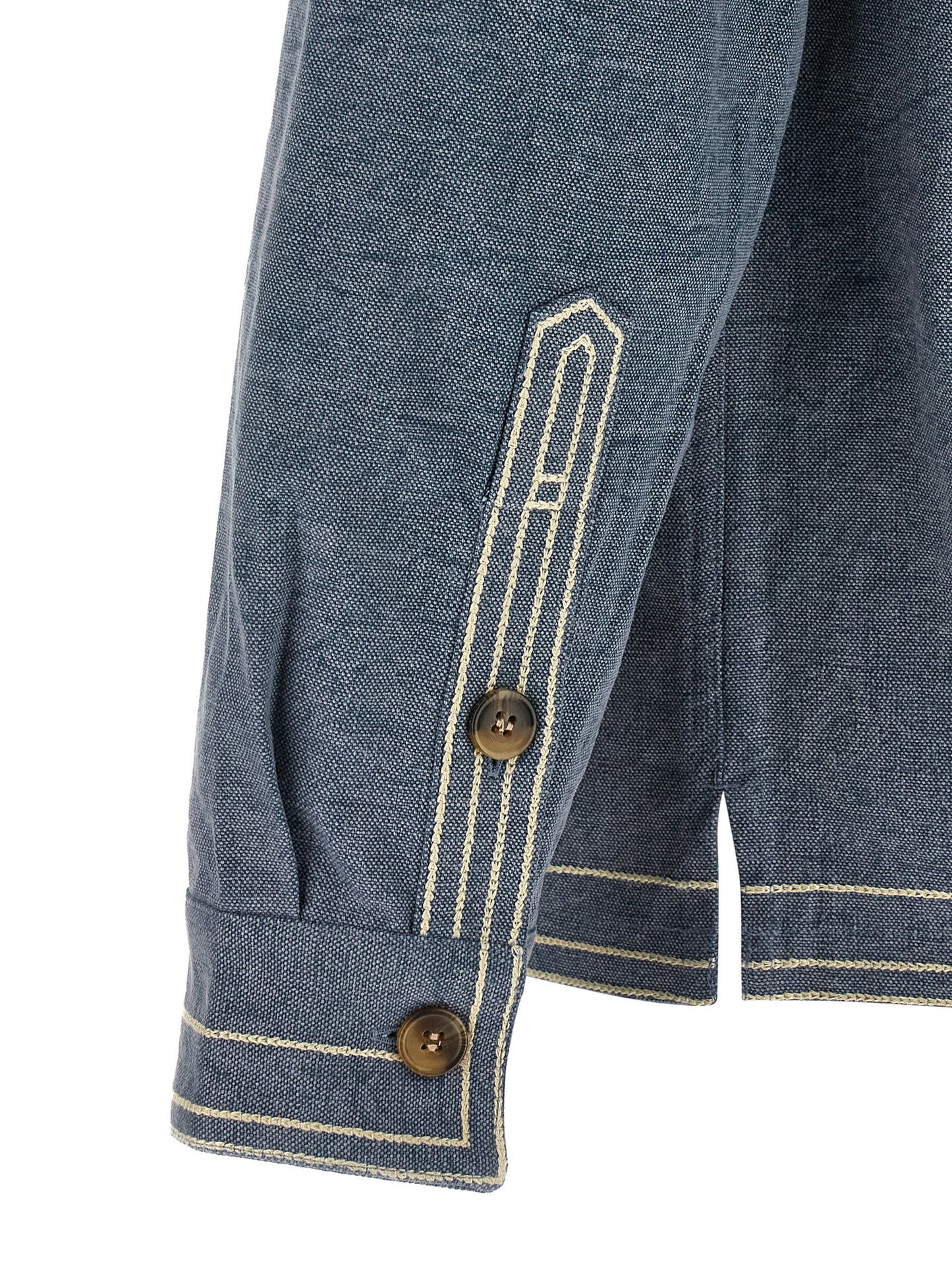 Blue Cotton Blouse