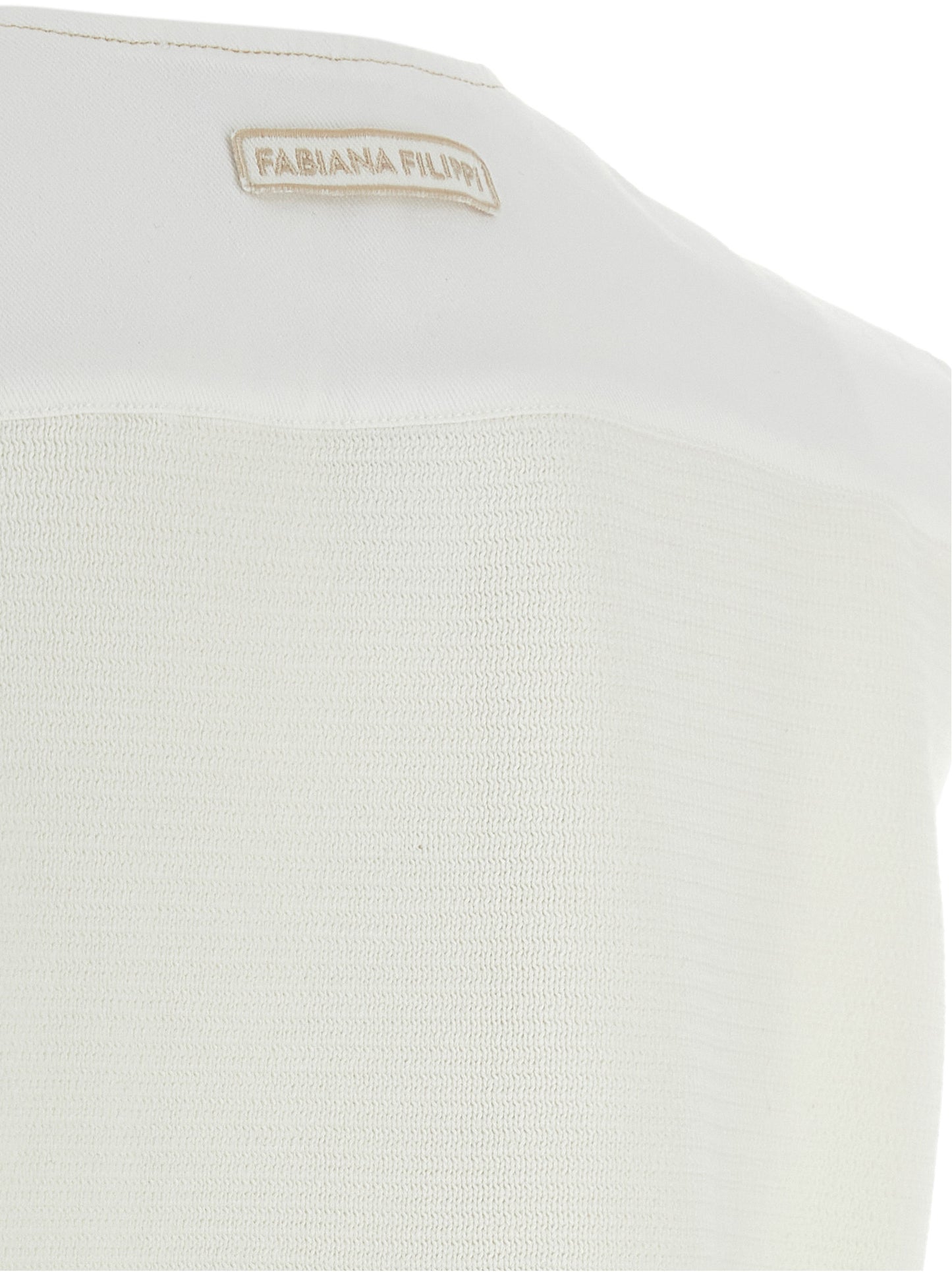 White Cotton Sleeveless Jacket