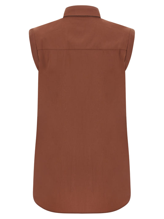 Brown Cotton Blouse