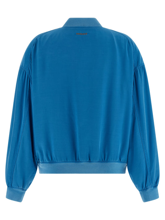 Blue Silk Bomber