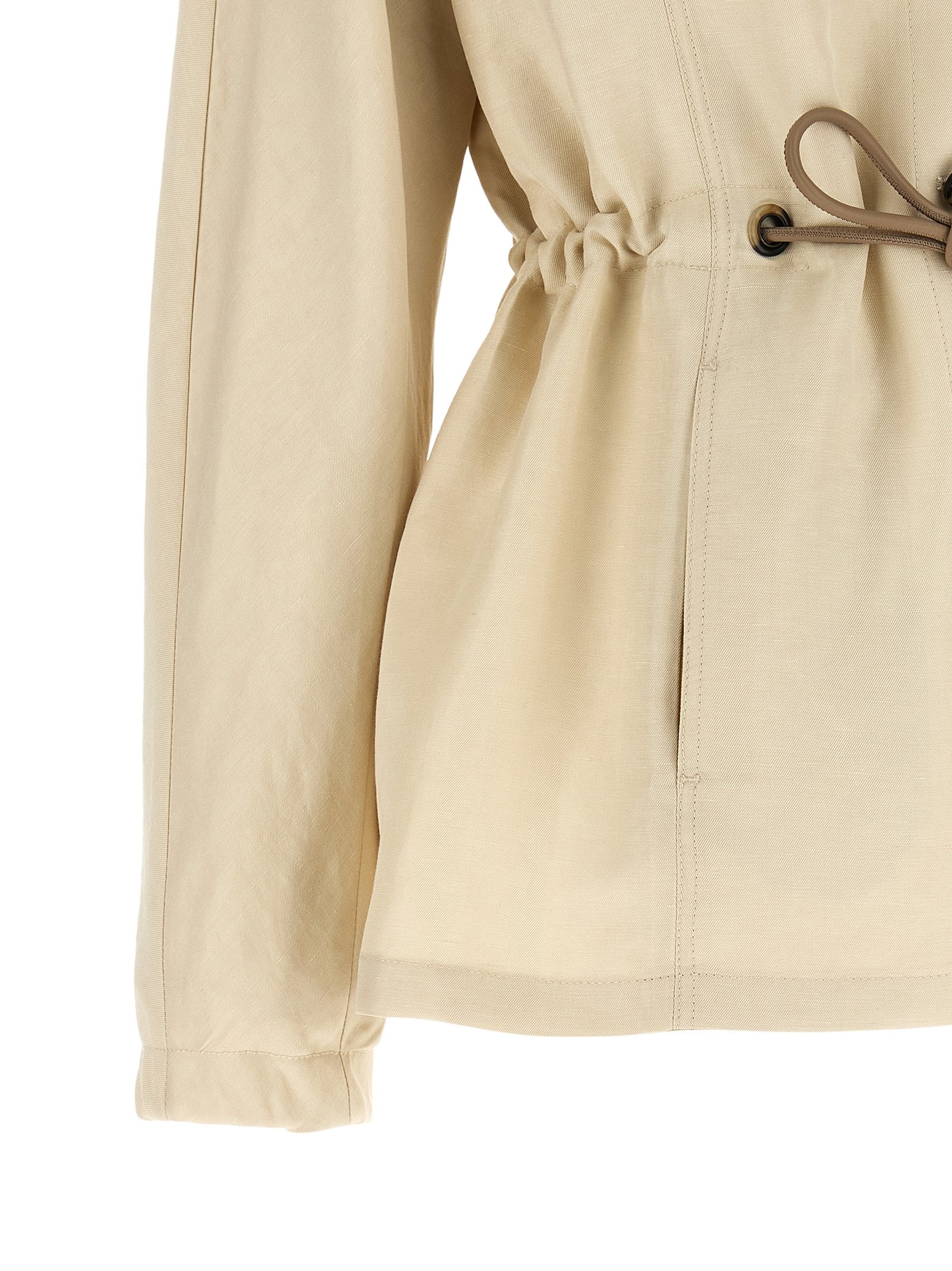 Beige Linen Blazer