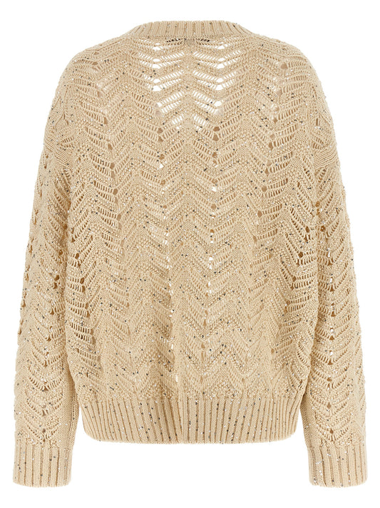 Beige Cotton Cardigan