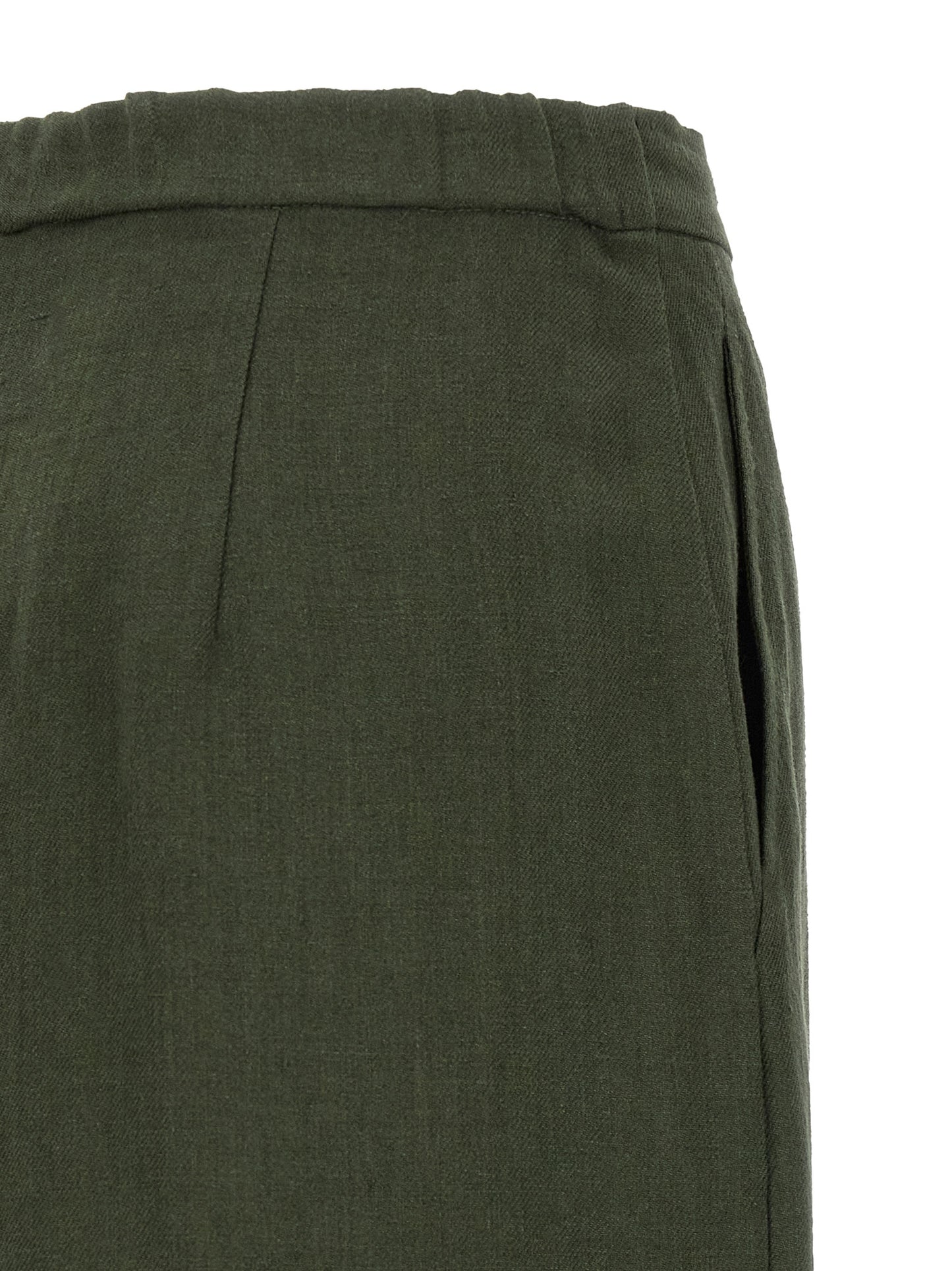 Bicolor Linen Casual Pants