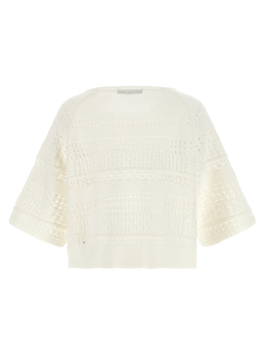 White Cotton Cardigan