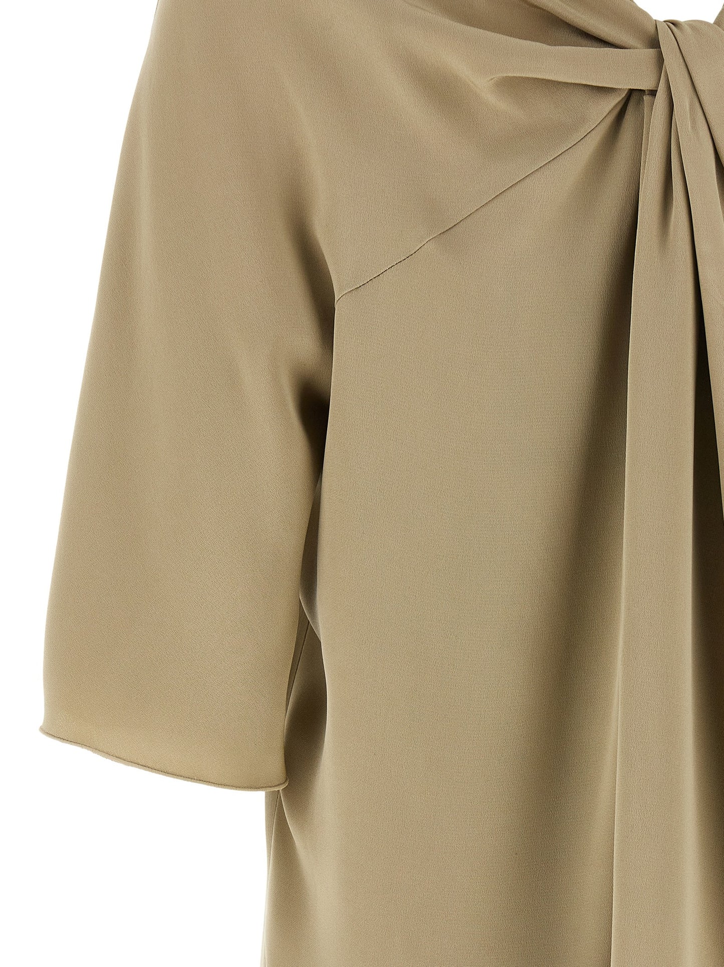Beige Silk Blouse