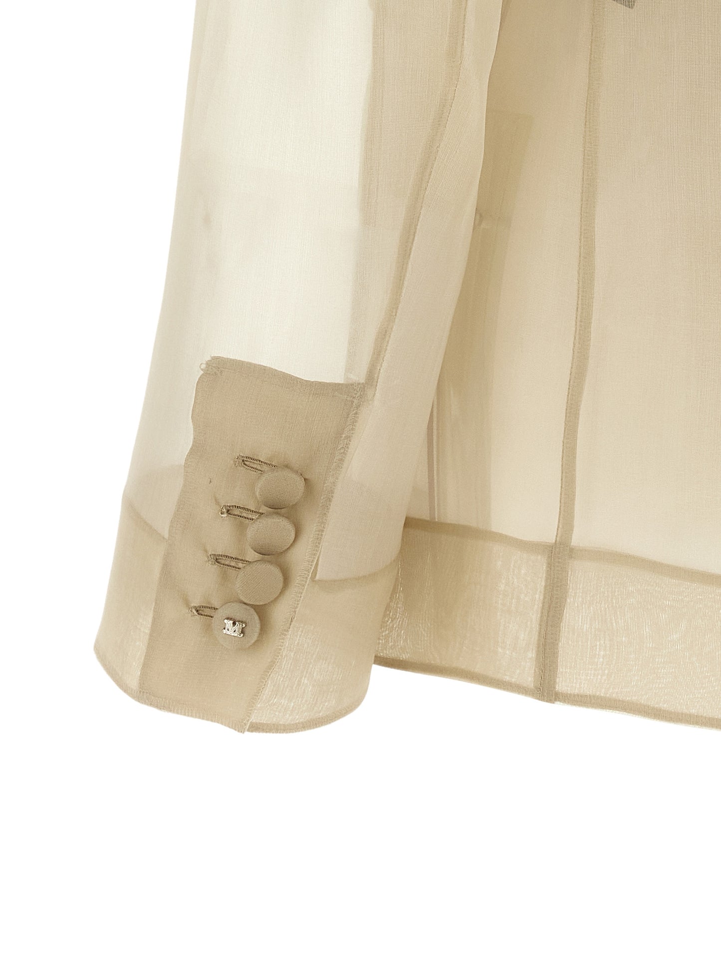 Beige Silk Blazer