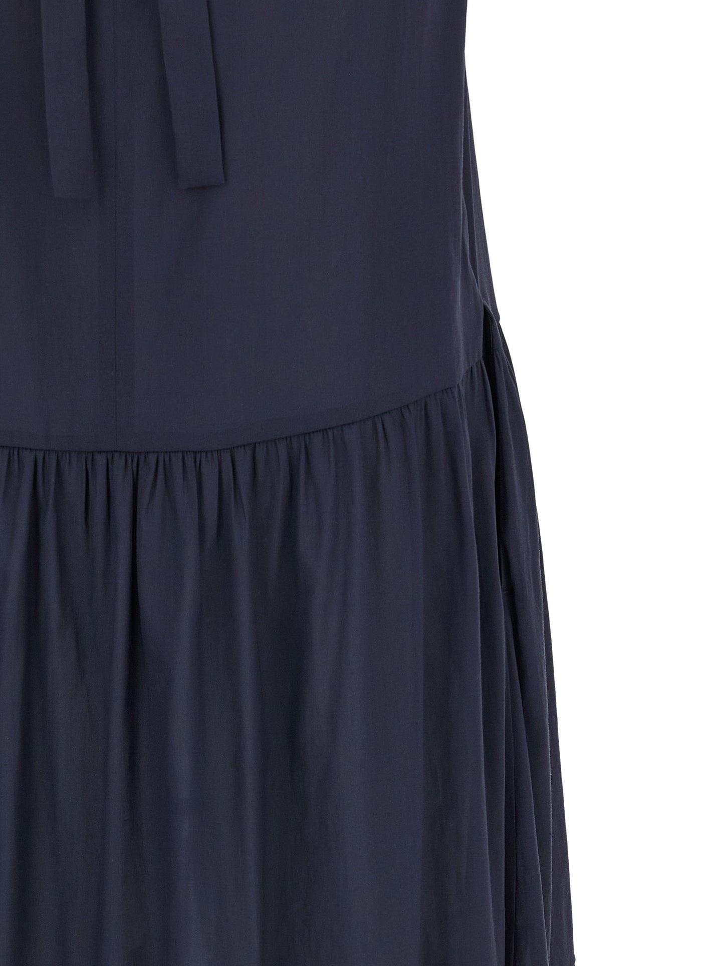 Blue Acetate Long Dress