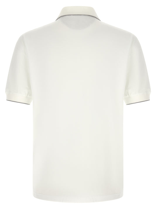 White Polyamide Polo Shirt