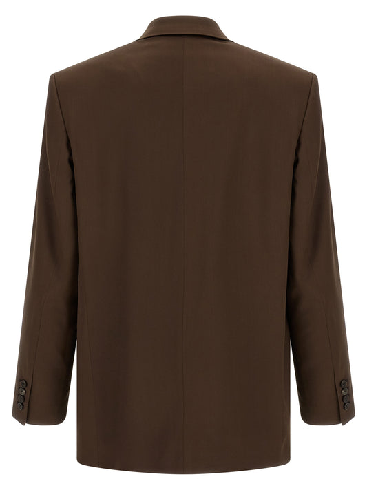 Brown Silk Blazer