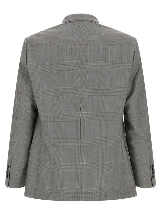 Gray Virgin Wool Blazer