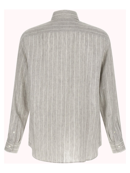 Gray Linen Blouse