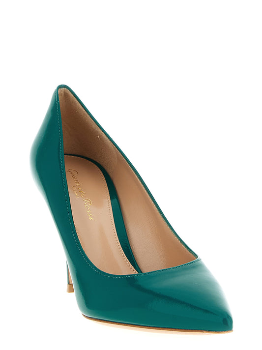 Bicolor Lamb Leather High Heel Pumps
