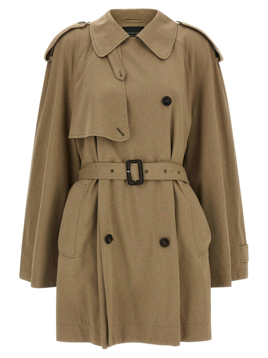Beige Cotton Coat