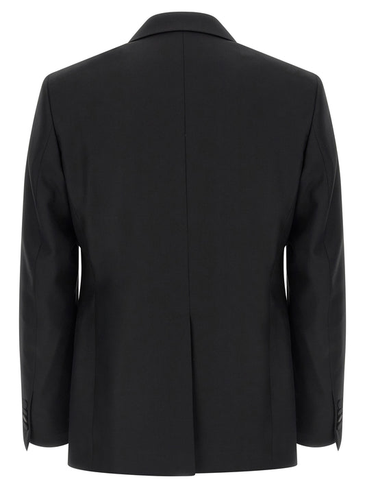 Black Virgin Wool Two-Piece Suit