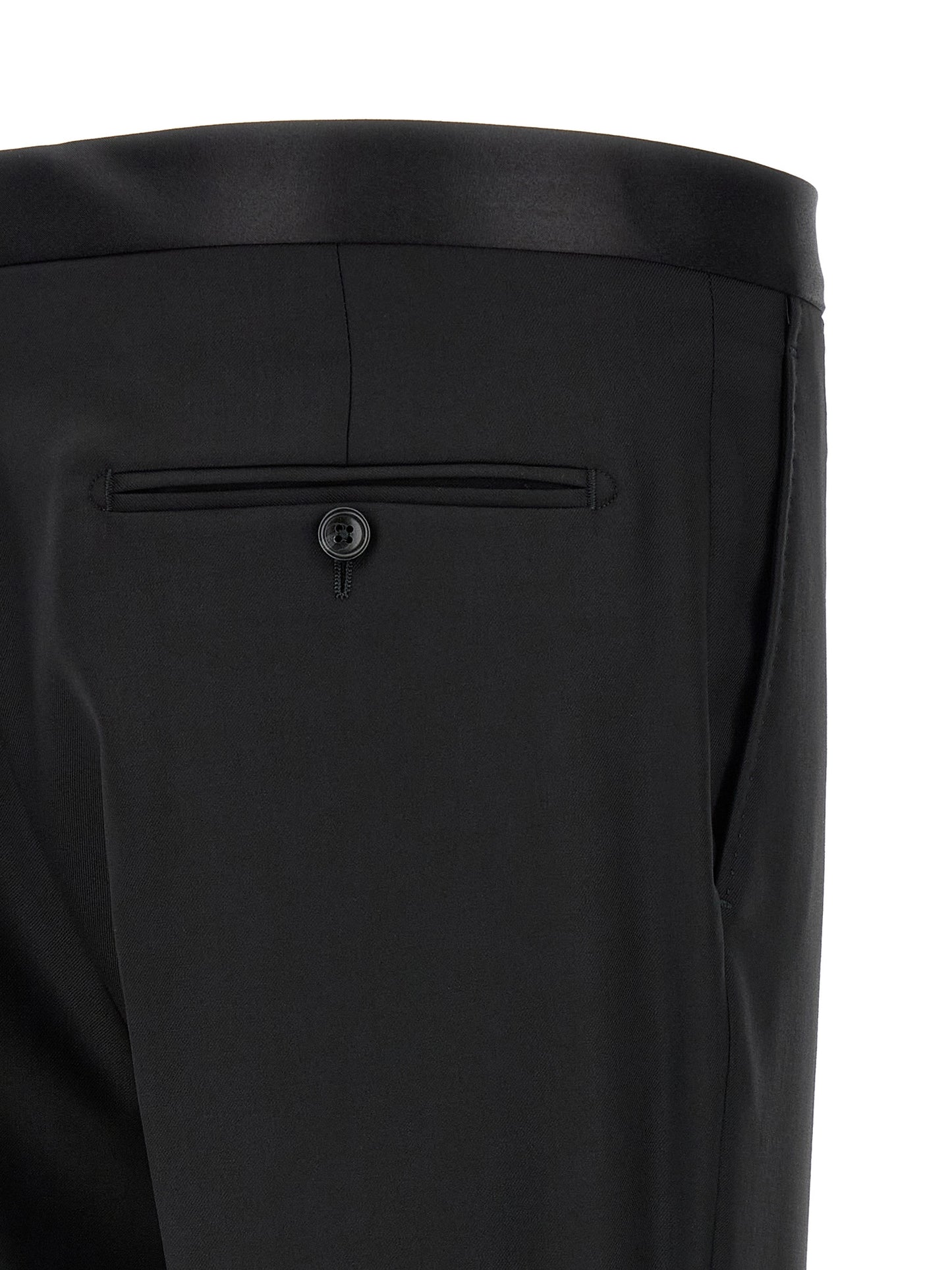 Black Virgin Wool Two-Piece Suit
