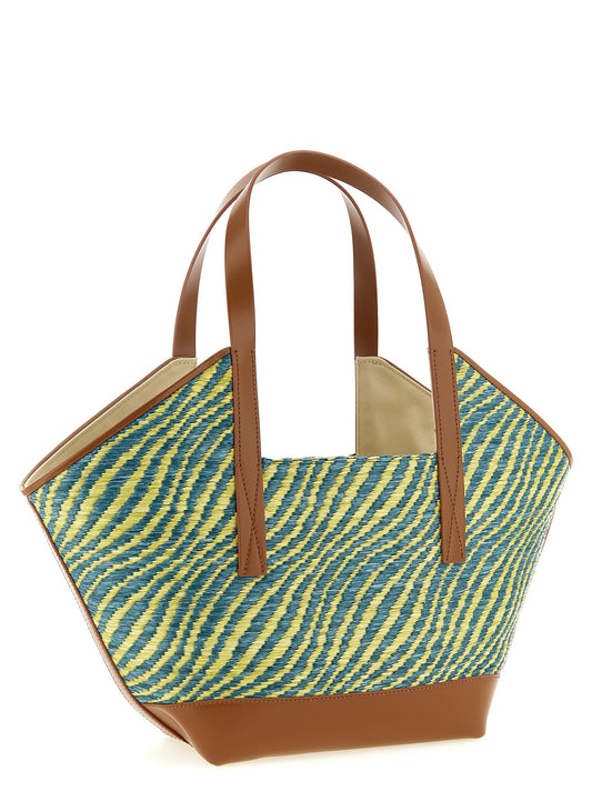 Bicolor Polyamide Tote Bag