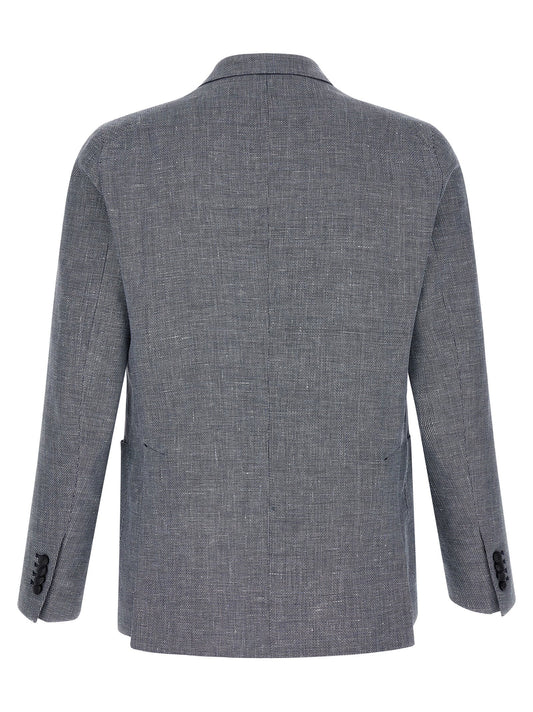 Blue Linen Blazer