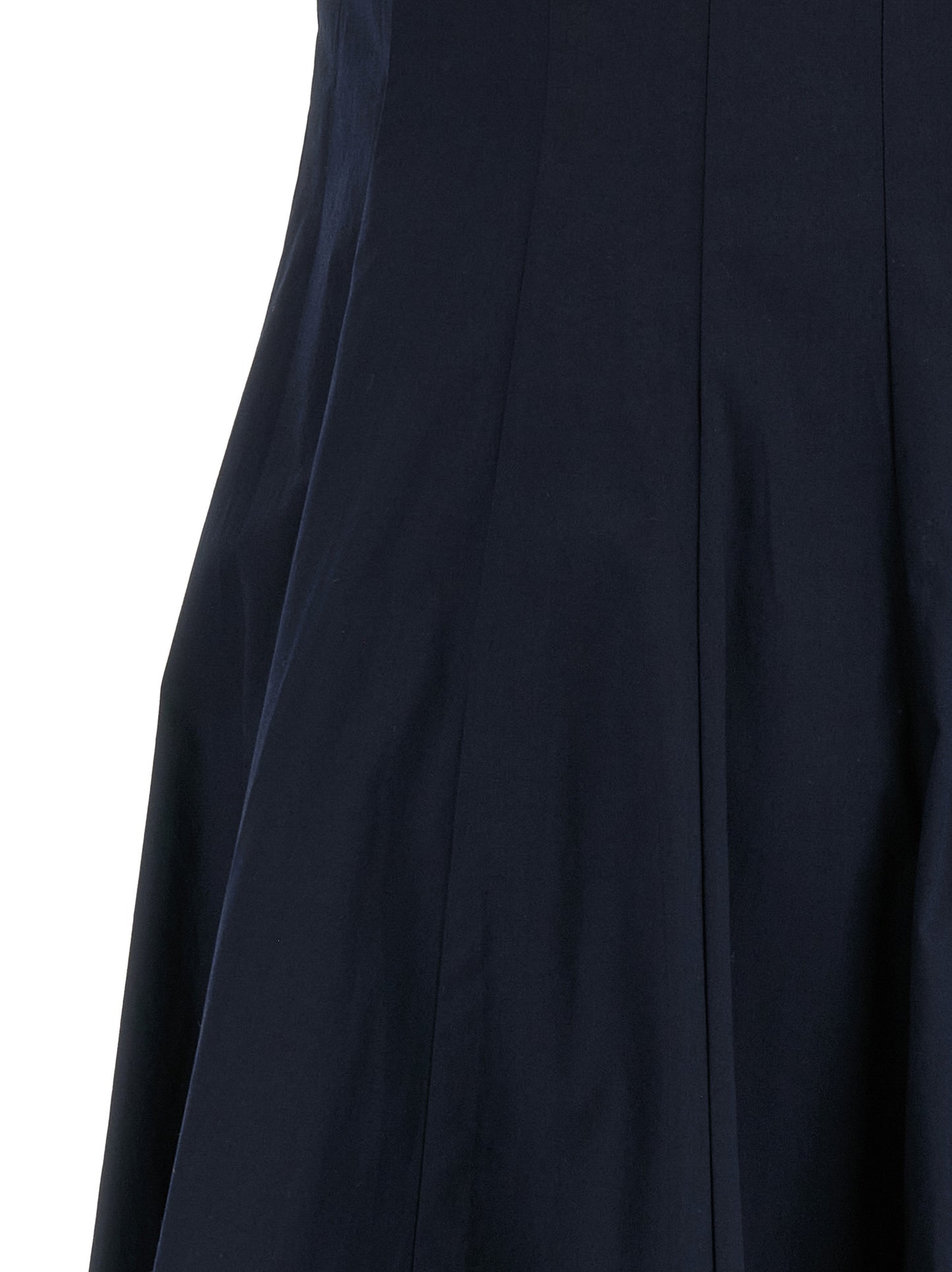 Blue Cotton Midi Dress