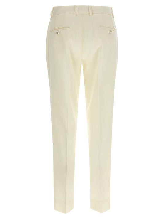 White Virgin Wool Dress Pants