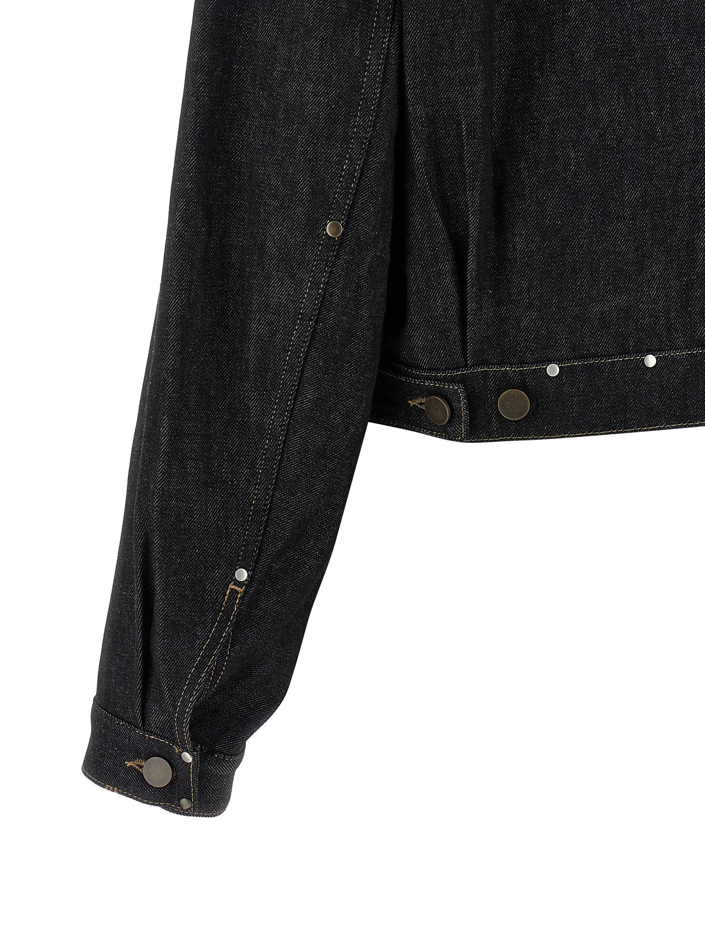 Black Cotton Denim Jacket