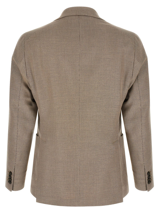 Brown Cotton Blazer