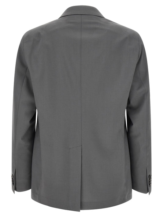 Gray Virgin Wool Two-Piece Suit