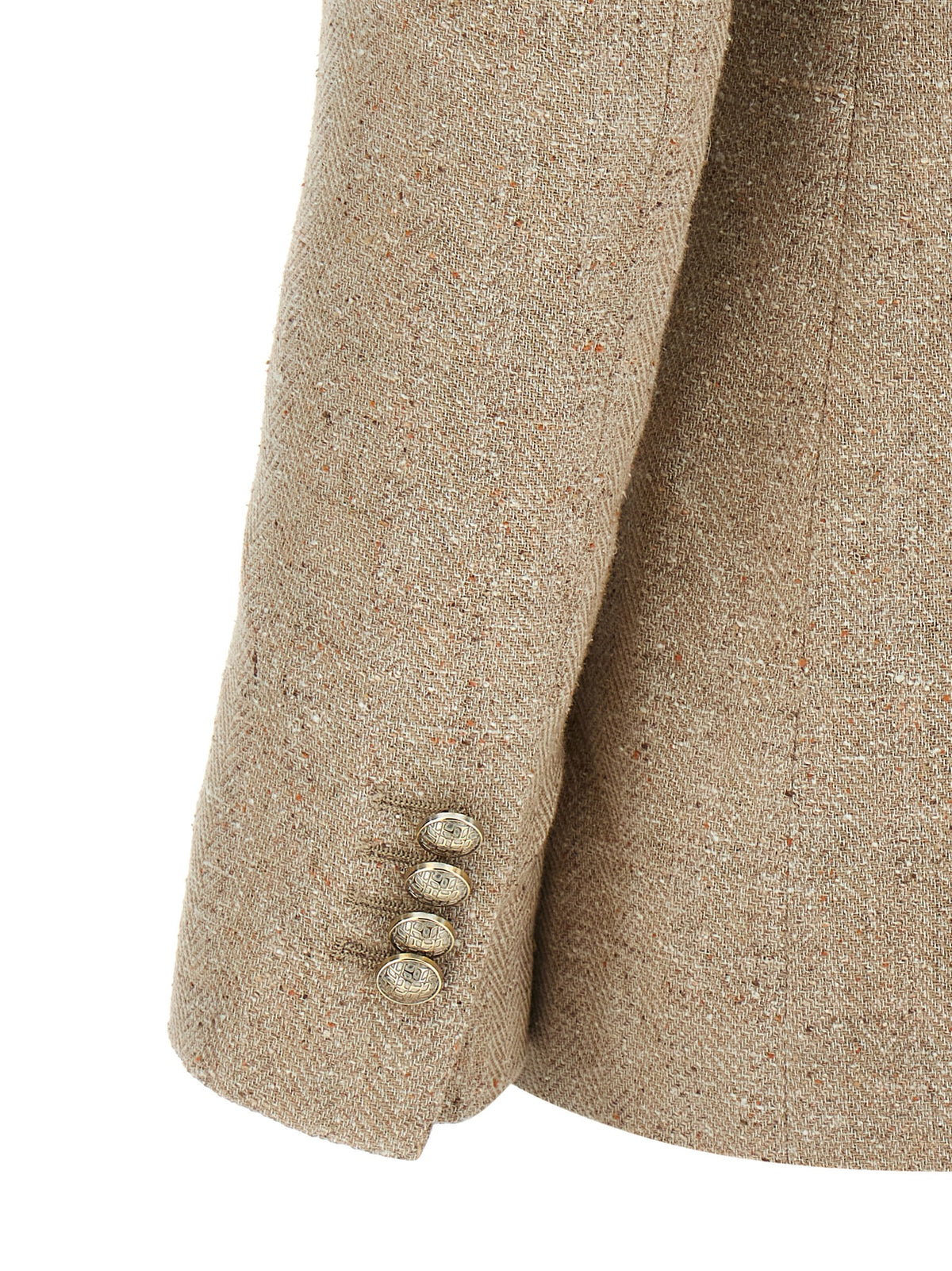 Beige Cotton Blazer