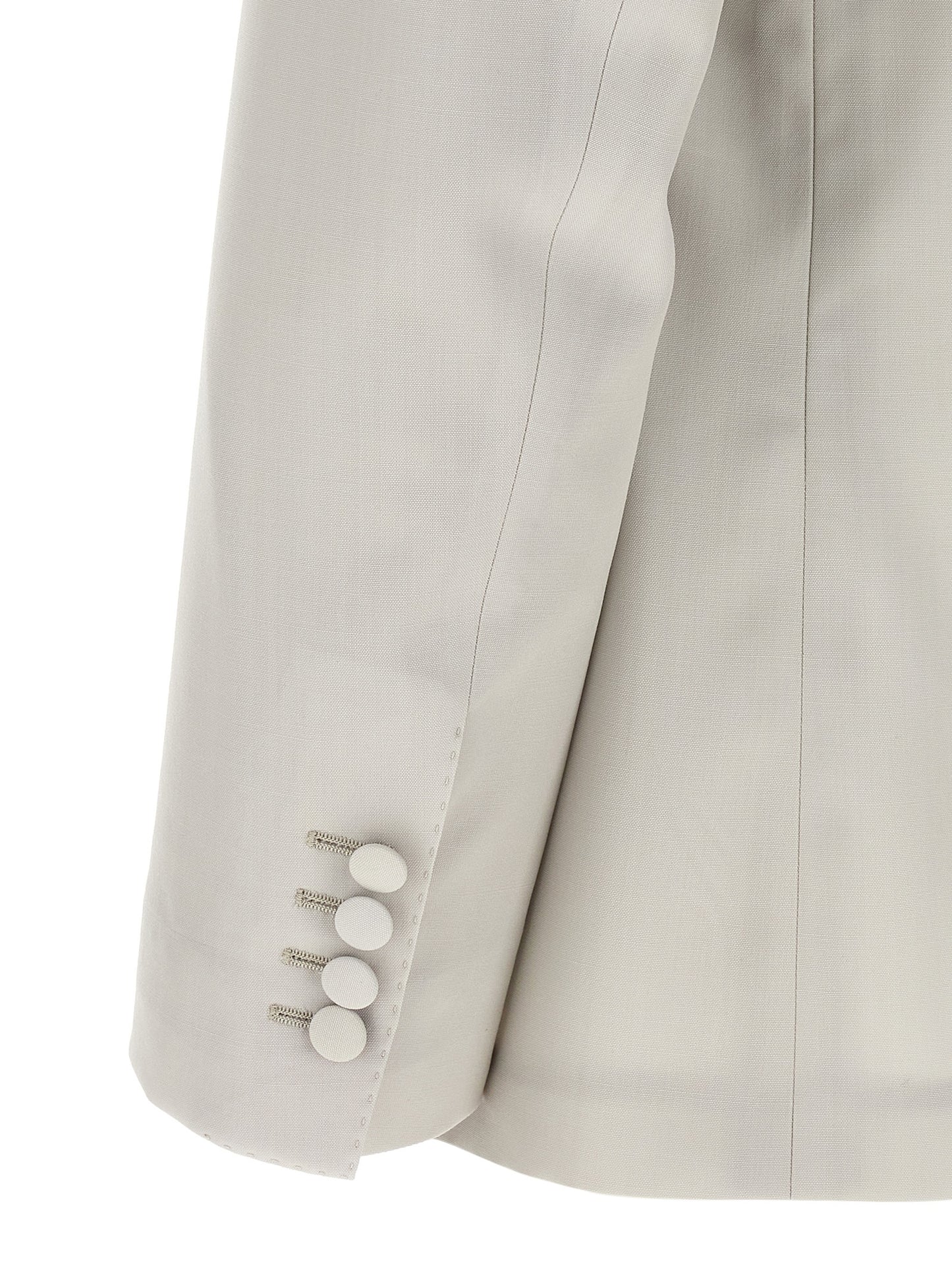 Gray Virgin Wool Blazer