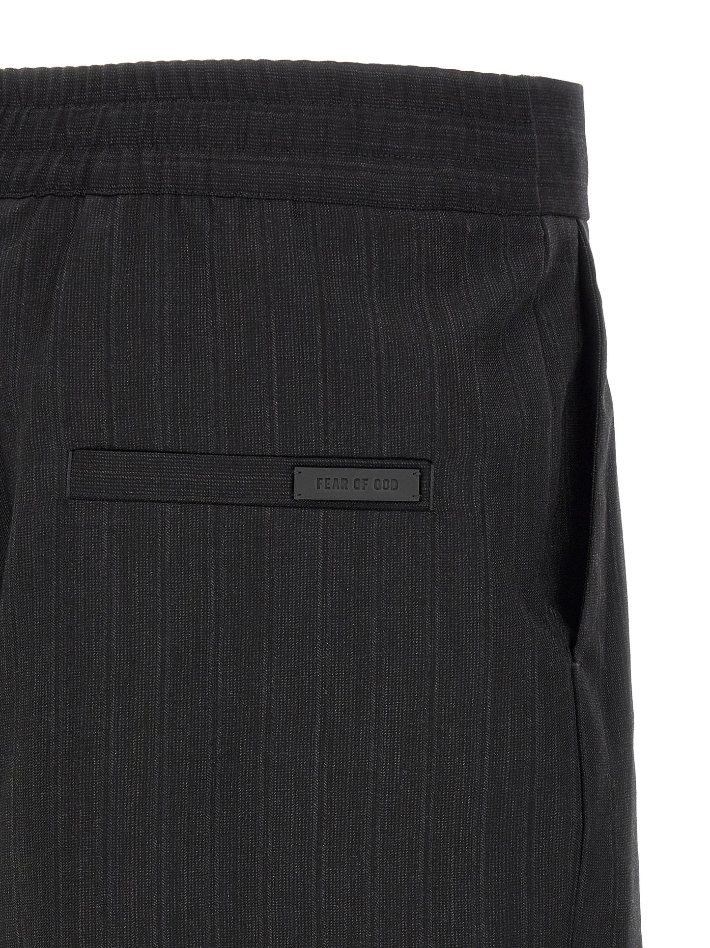 Black Virgin Wool Bermuda Shorts