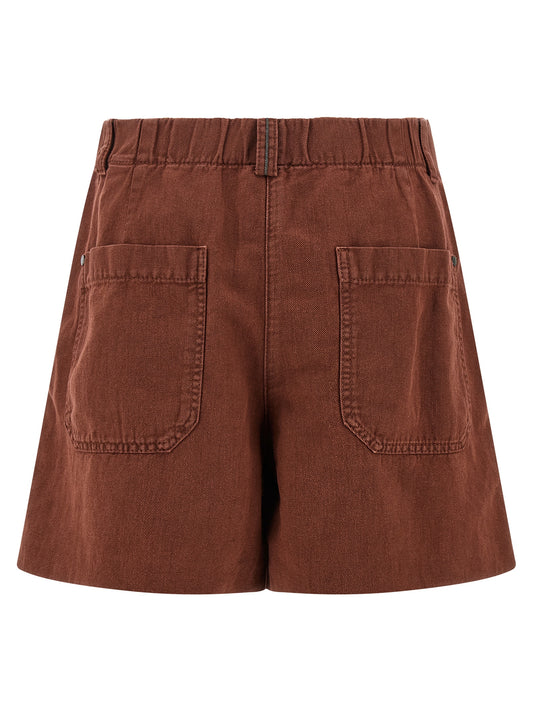 Multicolor Cotton Bermuda Shorts