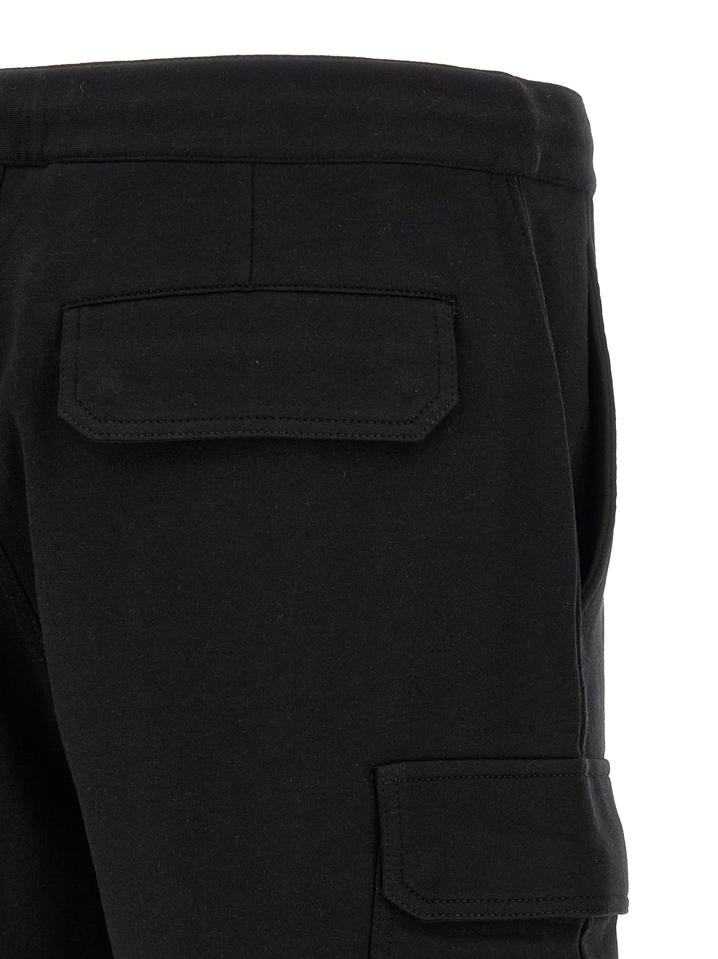 Black Cotton Bermuda Shorts
