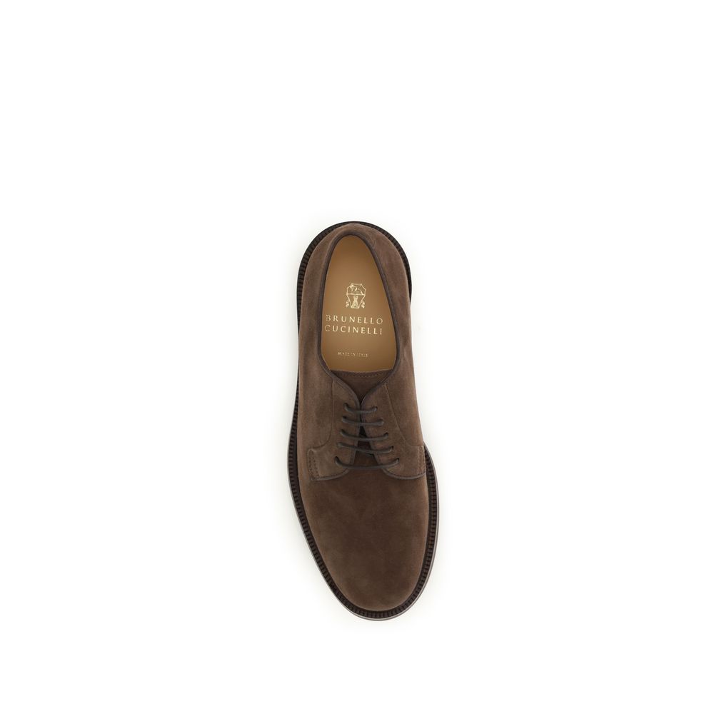 Brown Calf Leather Bos Taurus Oxfords And Derbies