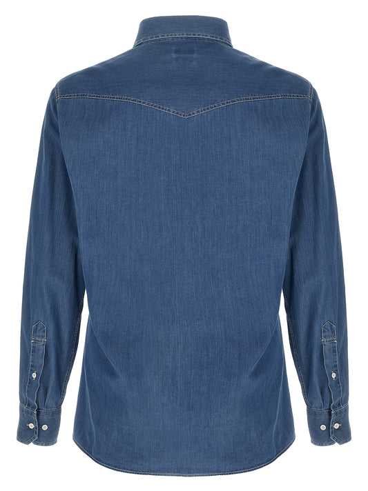 Blue Cotton Blouse