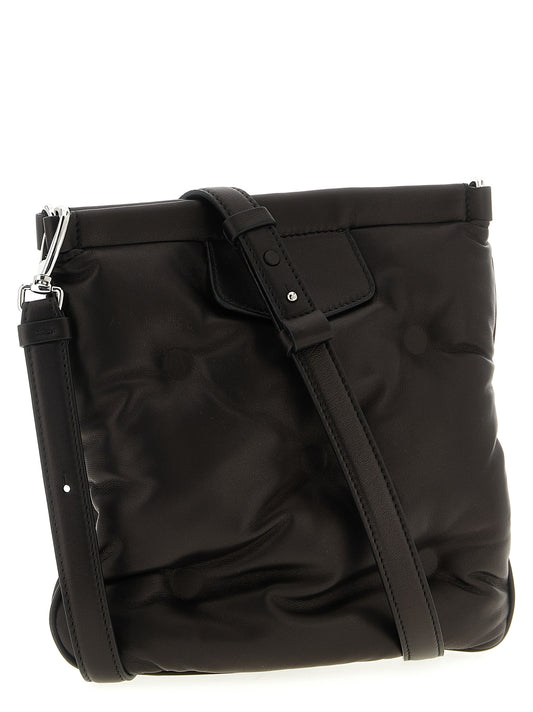 Black Lambskin Crossbody Bag