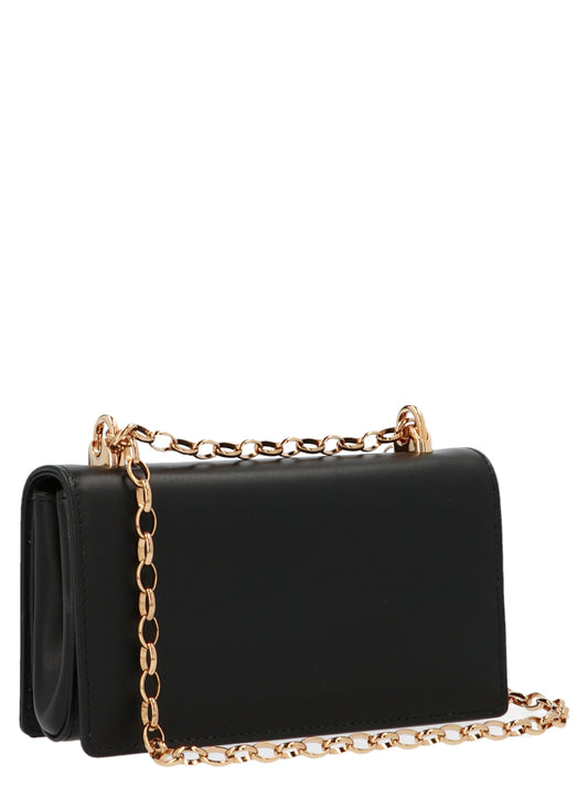 Black Calfskin Crossbody Bag